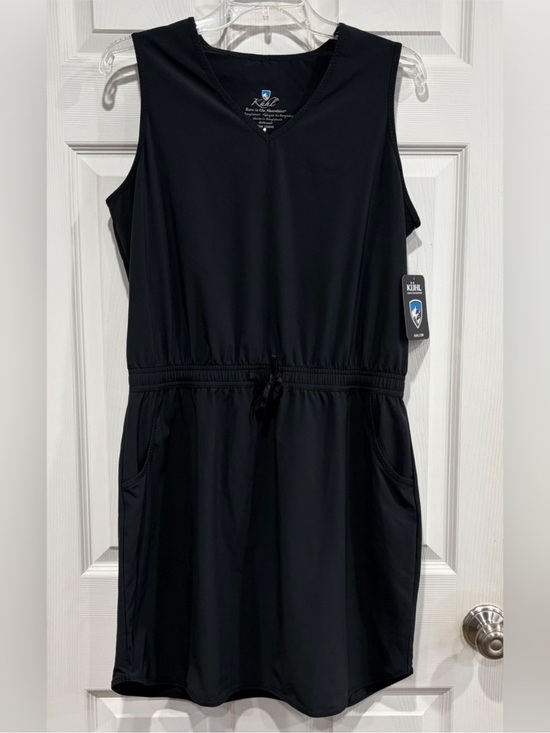 Kuhl Dresses & Skirts - Kuhl Women's Large Vantage Dress Black NWT Travel Summer Shelf Bra Elastic Waist